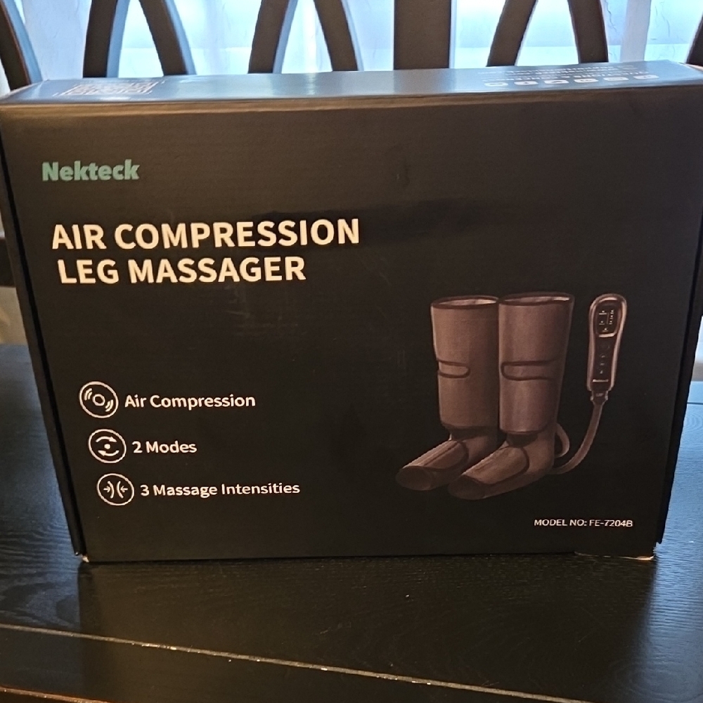 Black Air Compression Leg Massager